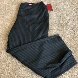 212 Collection black pin striped dress pants